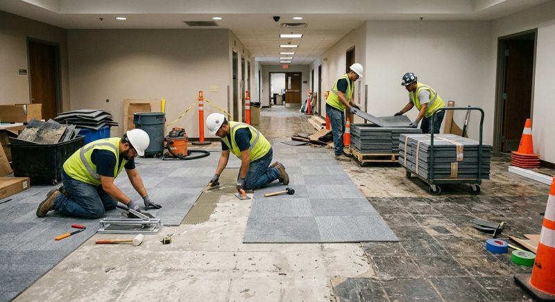 Our team working on Flooring Service projects in Titusville, FL