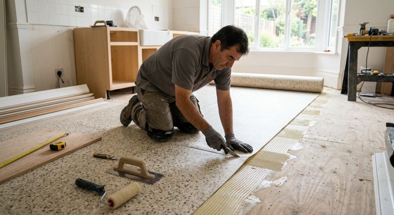 Linoleum Floor Installation in Mims, FL
